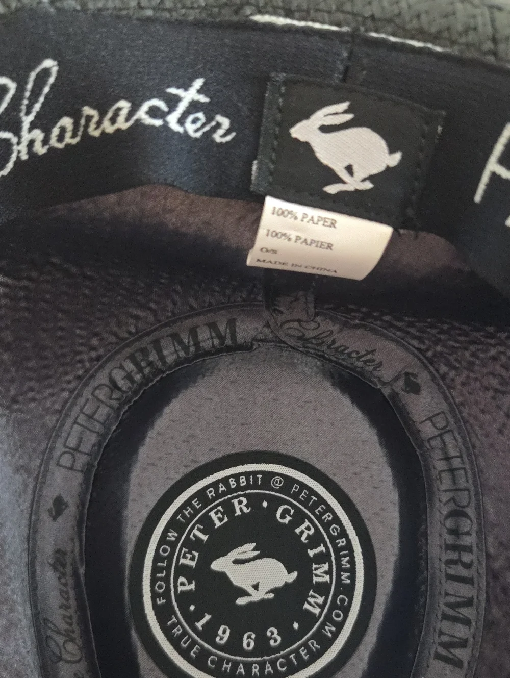 Peter Grimm Black Woven Fedora Hat